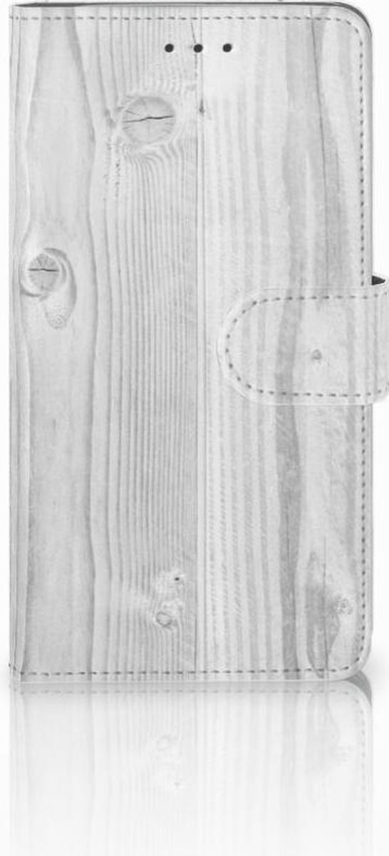 Samsung Galaxy J7 2016 Book Style Case White Wood