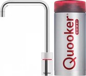 Quooker Nordic Square Single Tap Kokendwaterkraan met Combi+ Reservoir 22+NSCHR, chroom