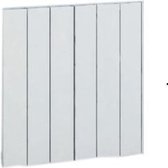 Design radiator horizontaal aluminium mat wit 60x56,5cm756 watt- Eastbrook Fairford