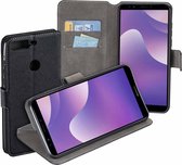 MP case Zwart bookcase style Huawei Y7 2018 wallet case hoesje