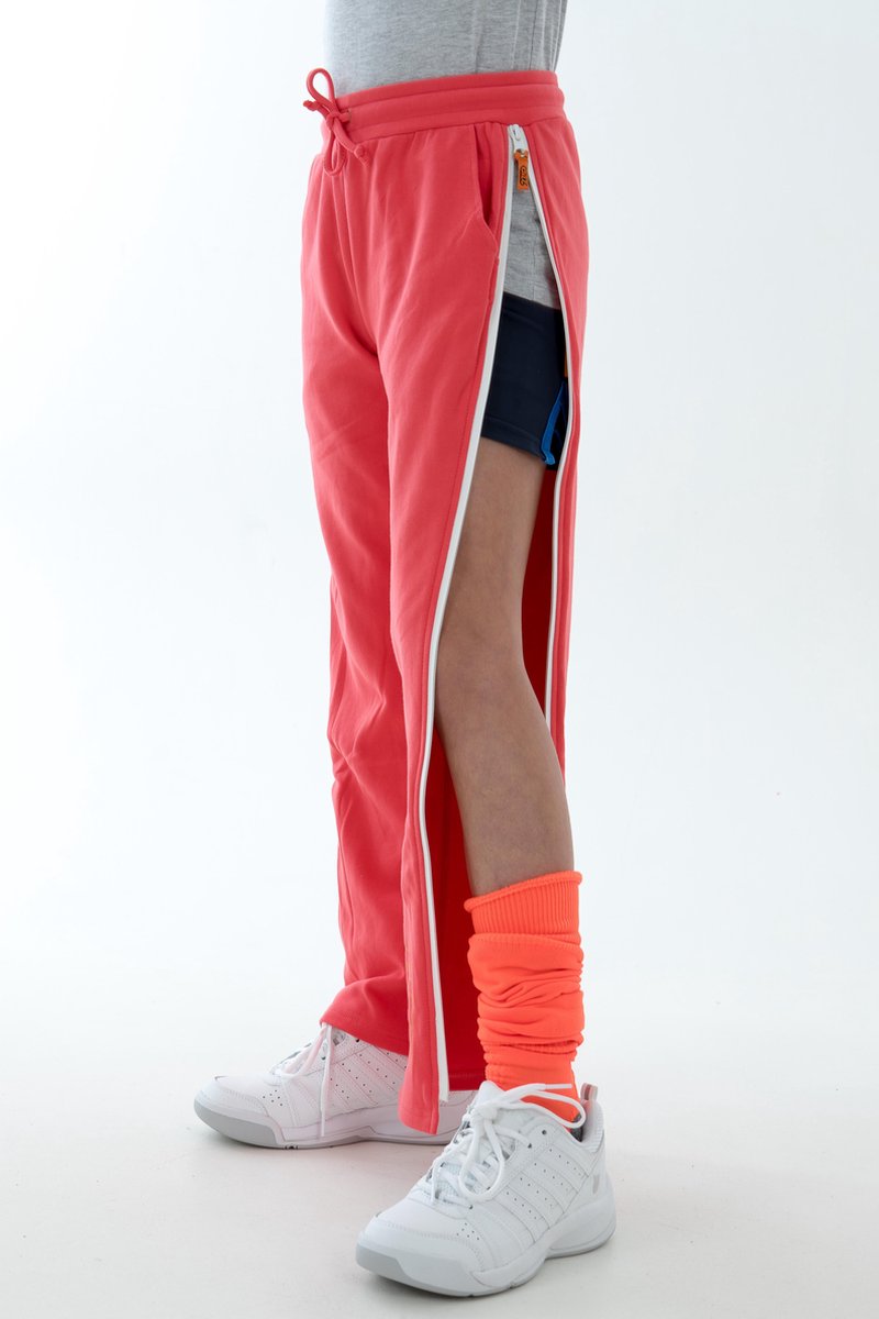 2ZiP Joggingbroek Met Lange Ritsen Unisex Junior - Rood - Maat 164 | bol.com