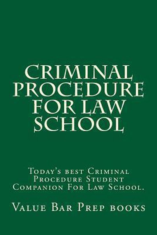 Criminal Procedure for Law School - cover