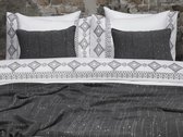 SALE - Fissaggio | Dekbedovertrekset Bohemian Embroidery - 240x200/220 cm - Wit / Grijs