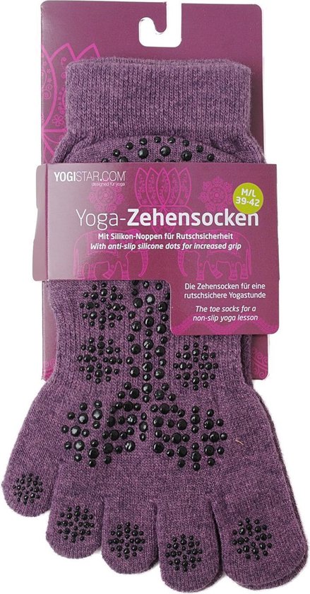 Yoga-teensokken, elderberry - Sportsokken YOGISTAR