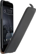 HTC One A9 Leder Flip Case hoesje Zwart