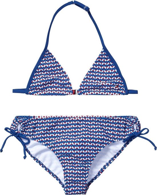 Tommy Hilfiger Meisjes Triangle bikini Blauw - Maat 128 |