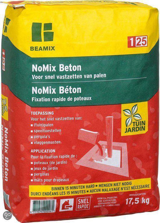 Lief kans Onvermijdelijk Beamix Betonmortel NoMix 17.5 NM - 17,5 kg | bol.com