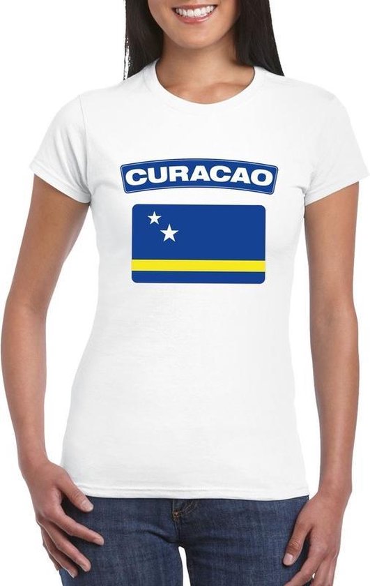 T-shirt Curacaose vlag dames S | bol.com