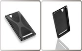 TPU Silicone case Zwart Sony Xperia T2 Ultra X-Design hoesje