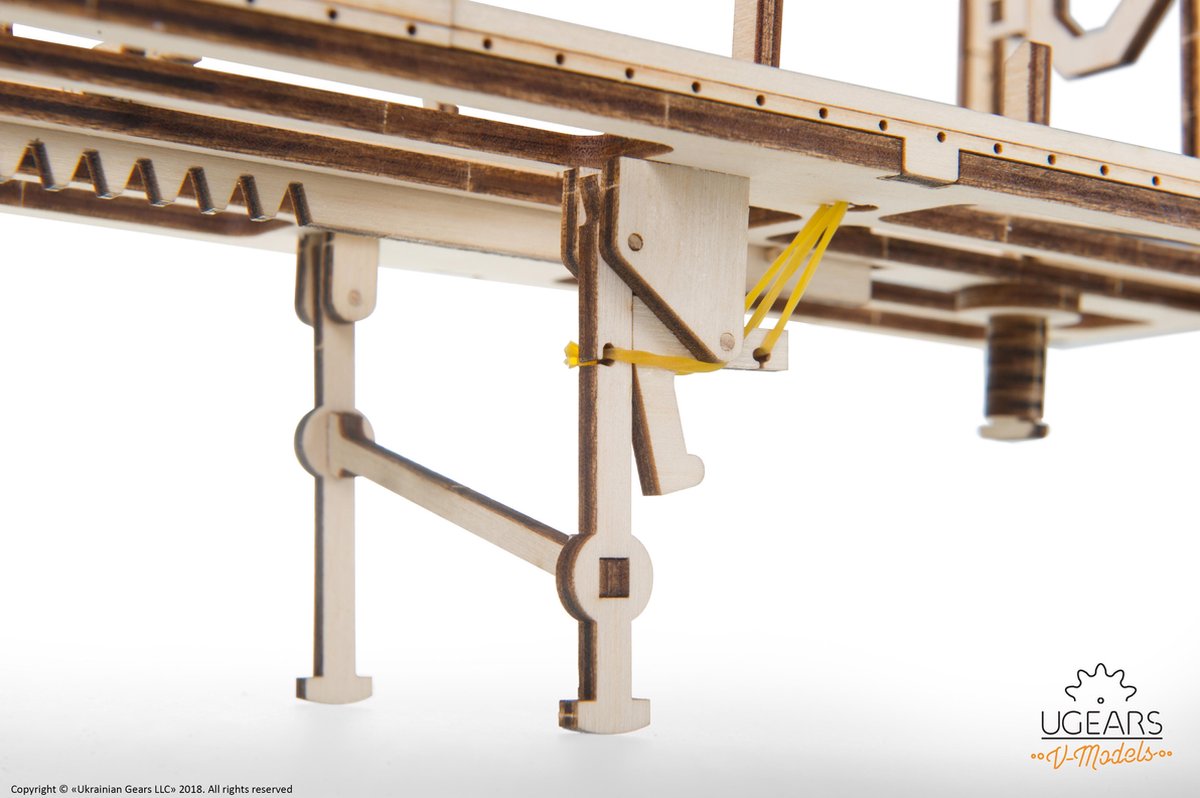 UGEARS Houten 3D Model - Aanhangwagen Voor Heavy Truck — afbeelding 4