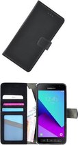 Samsung Galaxy Xcover 4 Zwart wallet bookcase portemonnee hoesje