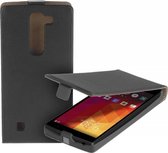 zwart eco Leather Flipcase voor de LG Magna hoesje