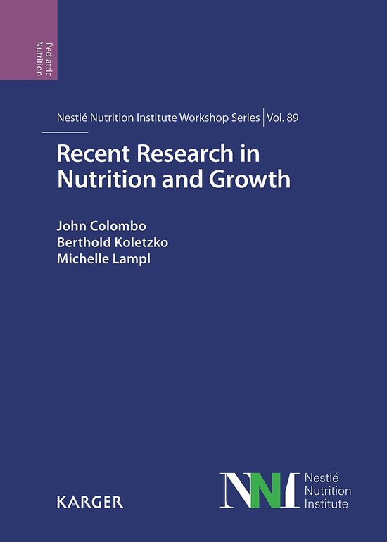 Recent Research in Nutrition and Growth - cover