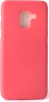 Telefoon Hoesje zachte achterkant - Back Cover voor Samsung Galaxy A8 2018 A530 - Rood