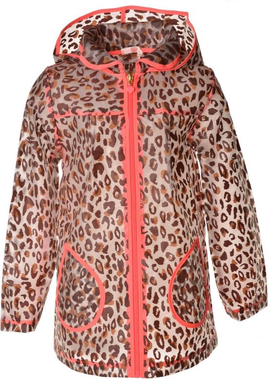 Billie Blush Transparent PU raincoat, leopardpatt vrouwen - dess - 110 |  bol.com