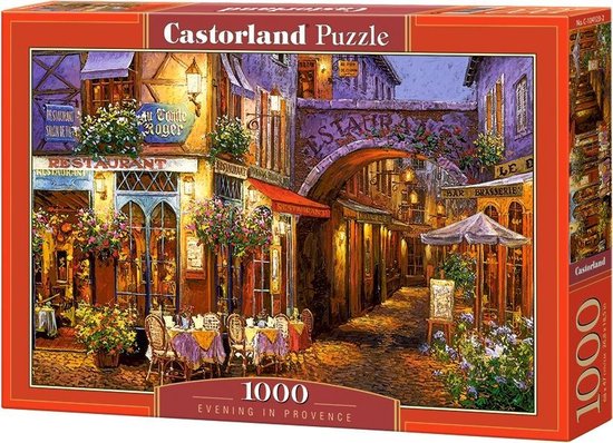 Castorland Evening in Provence – Puzzel – 1.000 stukjes – Satijnen afwerking – Perfecte pasvorm – Europese kwaliteit