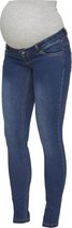 MAMALICIOUS MLLOLA SLIM BLUE JEANS Dames Jeans - Maat W28 X L34