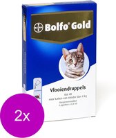 Bolfo Gold Kat 40 - Anti vlooienmiddel - 2 x 4 stuks 0 - 4 Kg