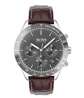 Hugo Boss HB1513598 Horloge - Leer - Bruin - Ø 42 mm