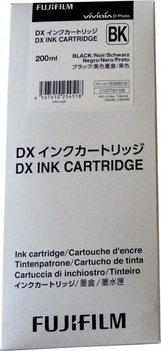 Fujifilm Dx100 Ink Black 200ml