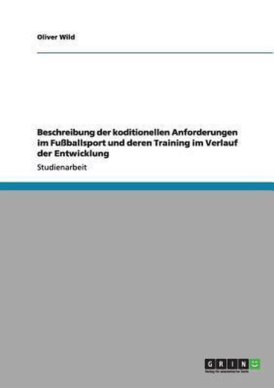 Beschreibung der koditionellen Anforderungen im Fussballspor ... - cover