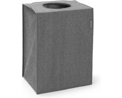Brabantia Wasmand - met Deksel - 55 l - Pepper Black