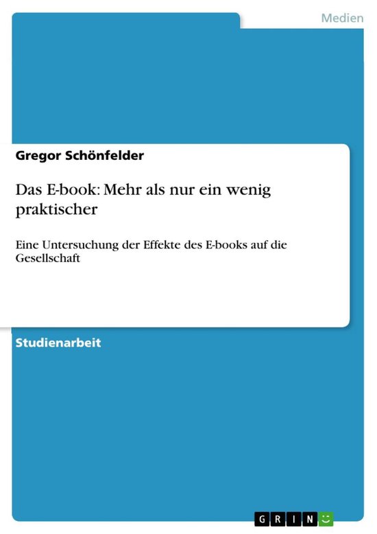 Das E-book: Mehr als nur ein wenig praktischer - cover