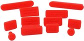 Xssive Anti-dust plugs voor MacBook Pro 13.3/MacBook Pro 15.4 - Rood