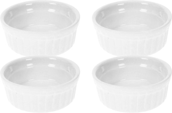 Foto: Cosy trendy mini ramekin 7 cm x 7 cm x 2 6 cm wit set 4