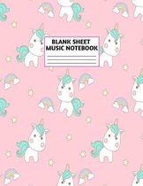 Blank Sheet Music Notebook