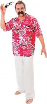 Rode Hawaii blouse voor heren