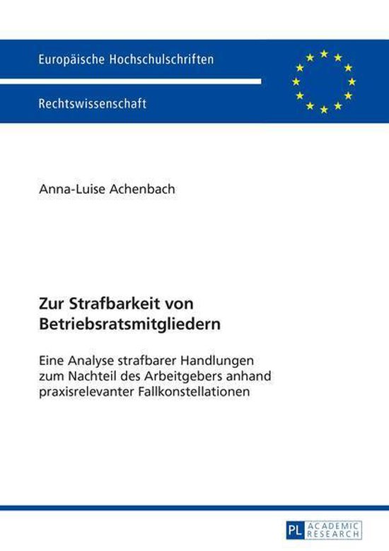 Europaeische Hochschulschriften Recht 5657 - Zur Strafbarkei ... - cover