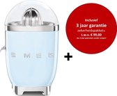 Smeg -  CJF01PBEU MkIII - elektrische citruspers - Pastelblauw - met drie jaar garantie!