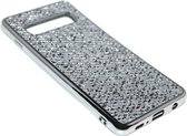 Bling bling hoesje zilver Geschikt voor Samsung Galaxy S10