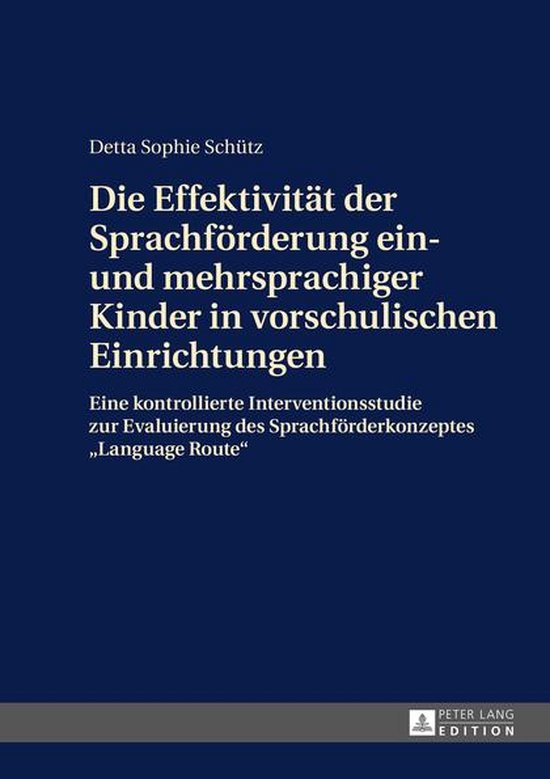 Die Effektivitaet der Sprachfoerderung ein- und mehrsprachig ... - cover