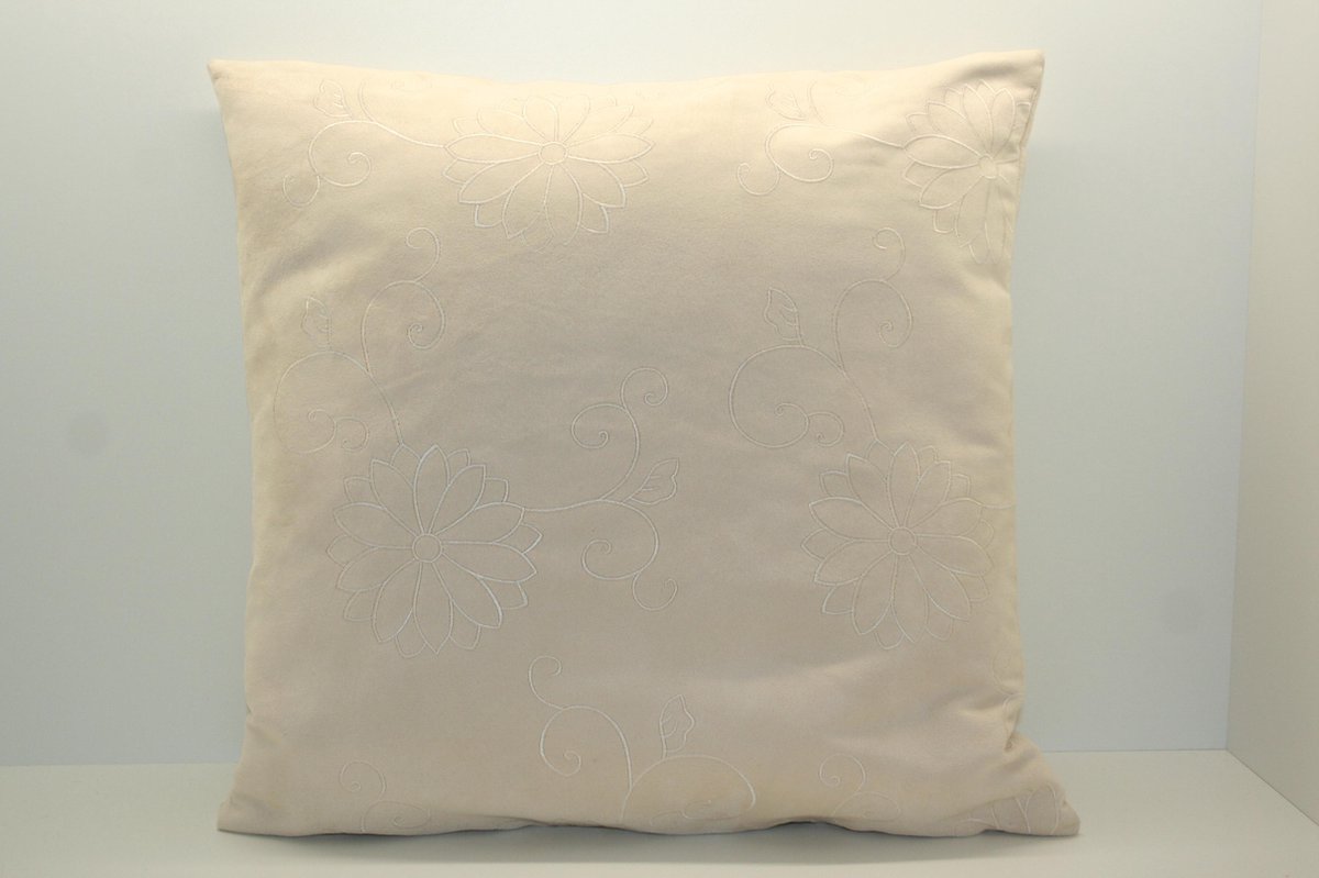 Sierkussen Lerida - ecru - 45x45 cm