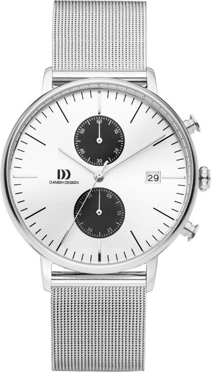Danish Design IQ74Q975 horloge heren - zilver - edelstaal