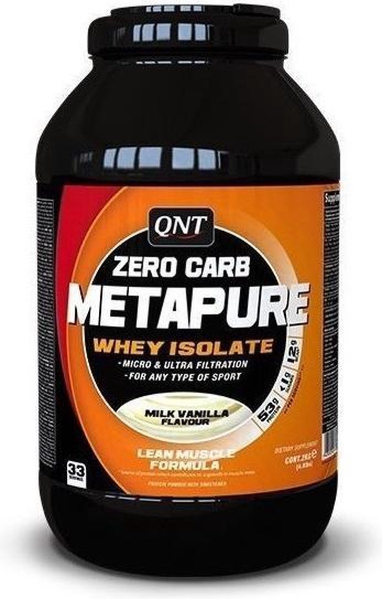 QNT Zero Carb Metapure - 1000 gram - milk vanilla