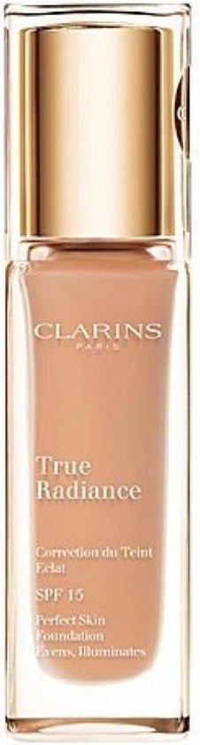 Clarins - True Radiance Foundation - 112 Amber | bol