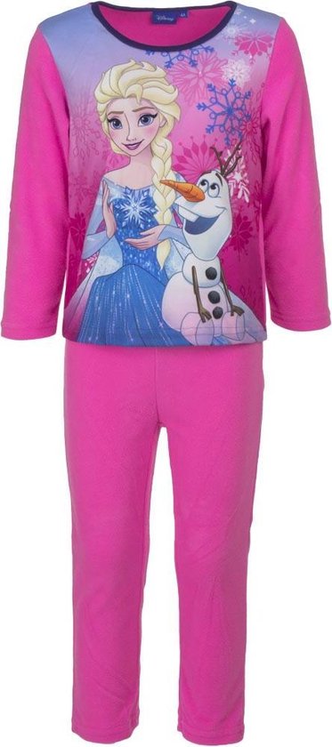 mat Nauwgezet composiet Disney Frozen Coral Fleece pyjama -maat 122/128- | bol.com