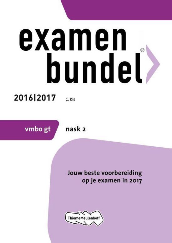 9789006629101 - Examenbundel vmbo-gt NaSk2 2016/2017