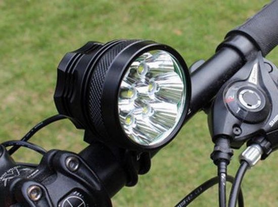 ik lees een boek Prediken steeg Atb - mtb led 20000 lumen power fietslamp 12 leds ''oplaadbaar'' | bol.com