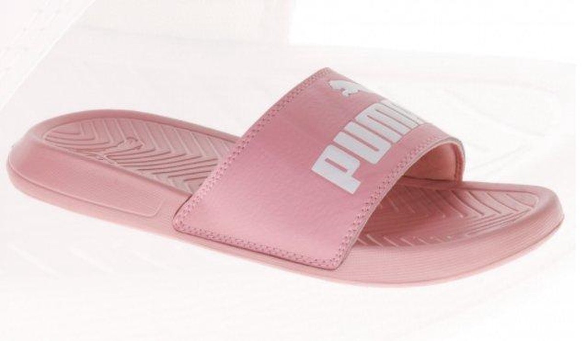 Puma PopCat Slippers - Maat 35.5 - Vrouwen - roze/wit | bol