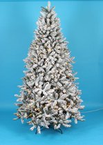 Royal Christmas - Sneeuw Kunstkerstboom - Flock Tree Deluxe 500 LED Lampjes - PVC - 210 cm 1658 Takken