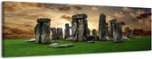 Stonehenge - Canvas Schilderij Panorama 118 x 36 cm