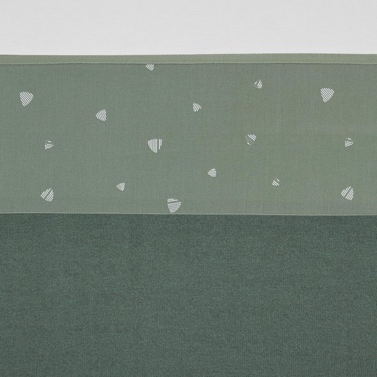Meyco wieglaken Sweet triangle - 75x100 cm - stone green