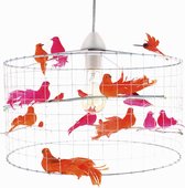 Hanglamp kinderkamer-Oranje-Roze-Eettafel-Woonkamer-Babykamer-Ø50cm.