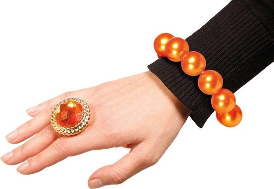 Ring - Oranje steen | bol.com