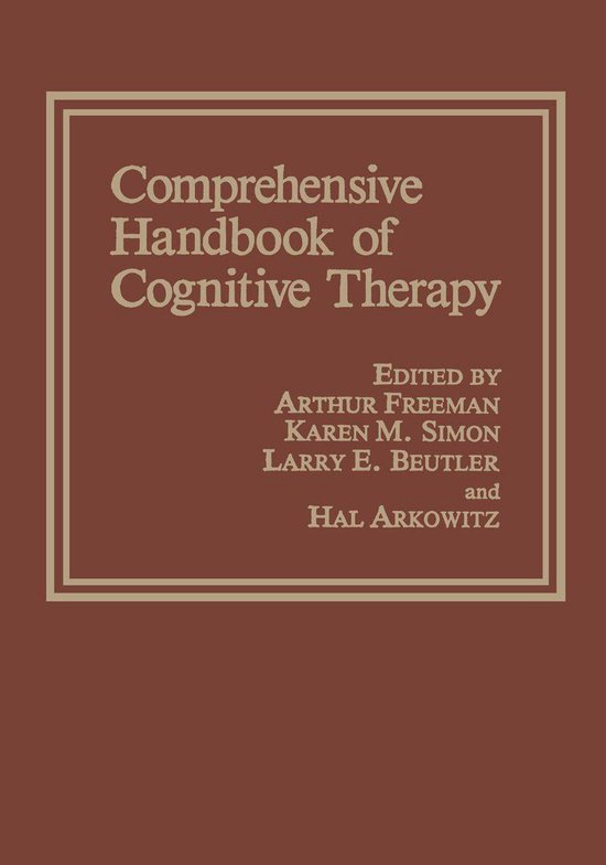 Comprehensive Handbook of Cognitive Therapy - cover