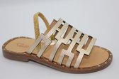 Platis meisjessandaal - goud - leer - maat 26
